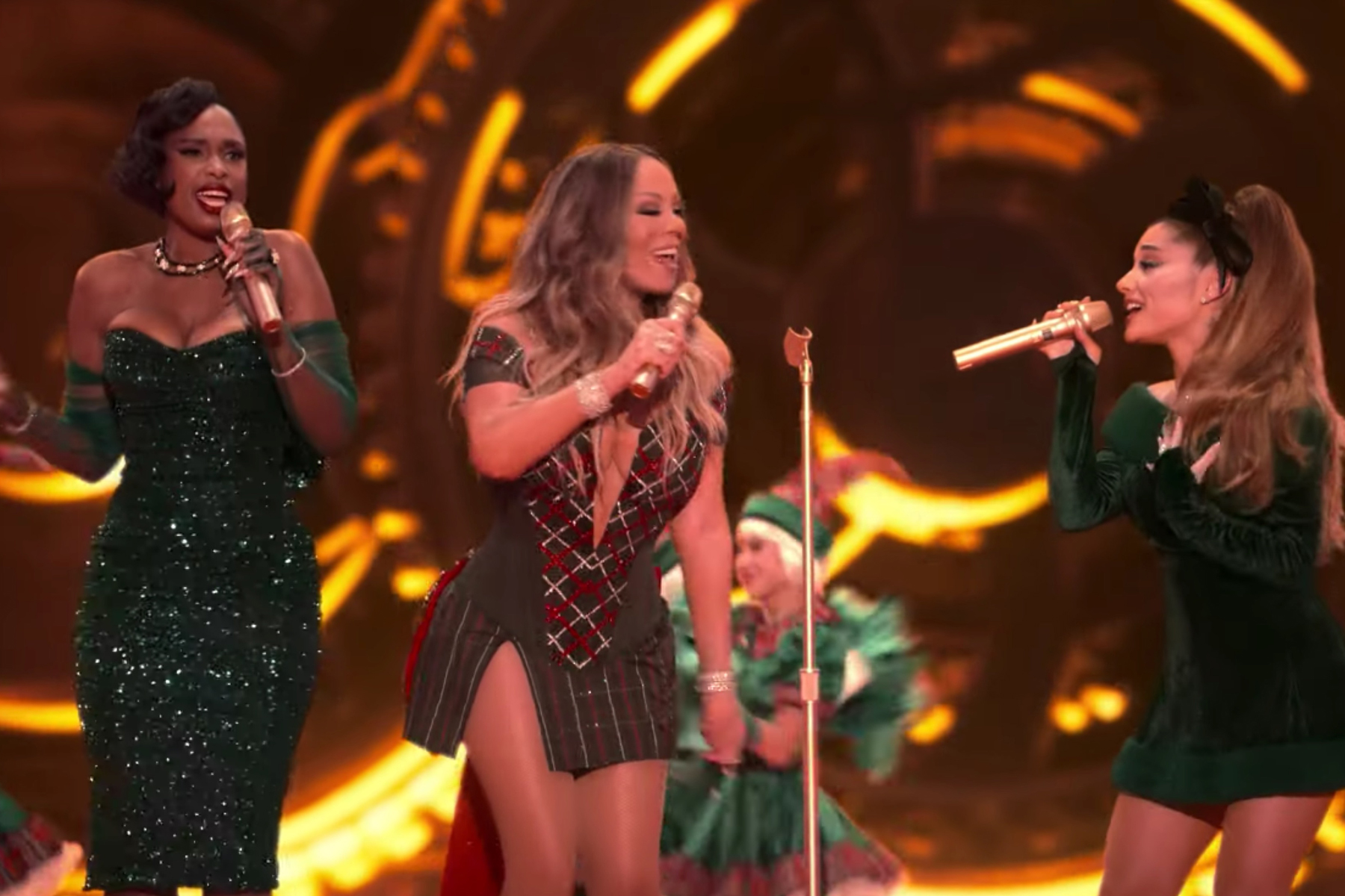 Mariah Carey Ariana Grande, Jennifer Hudson Team for 'Oh Santa!' Video