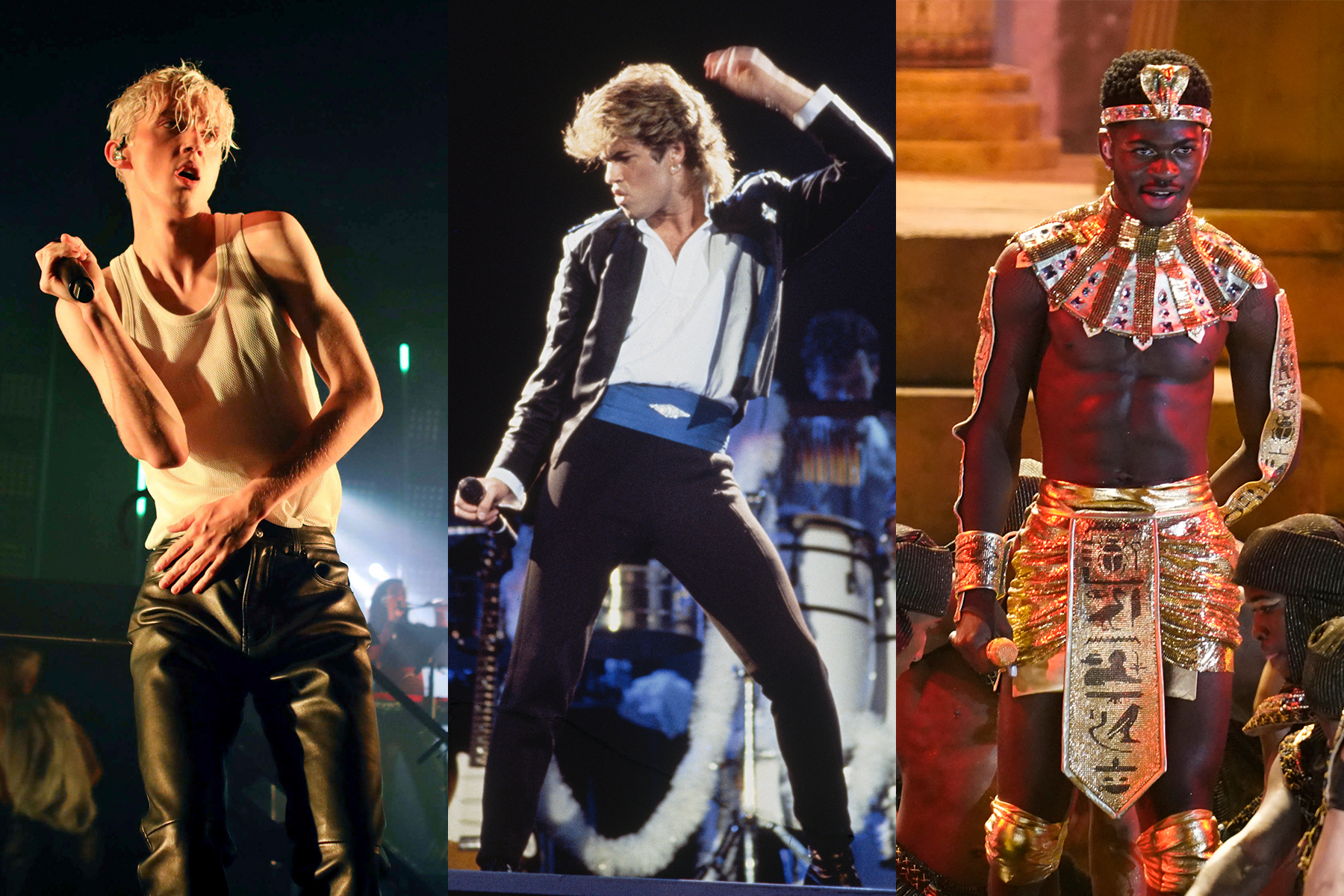 Gay Music Icons Michael, Lil Nas X, Troye Sivan, Adam Lambert