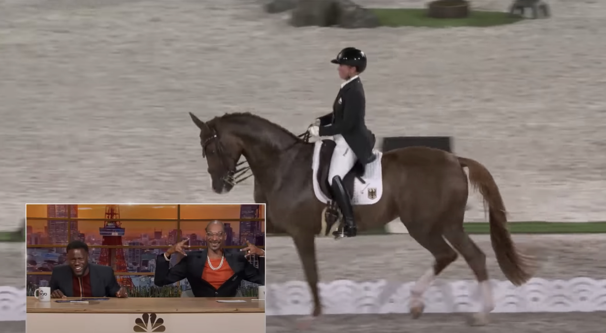 See Snoop Dogg, Kevin Hart Hilariously Recap Olympics Equestrian Event