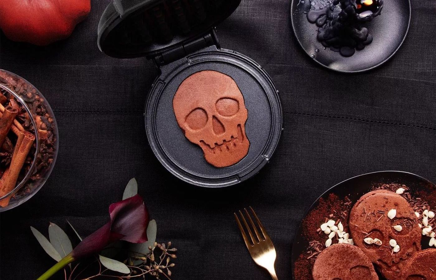 Travis Barker's Dash Skull Mini Waffle Maker Buy 12 Iron Online