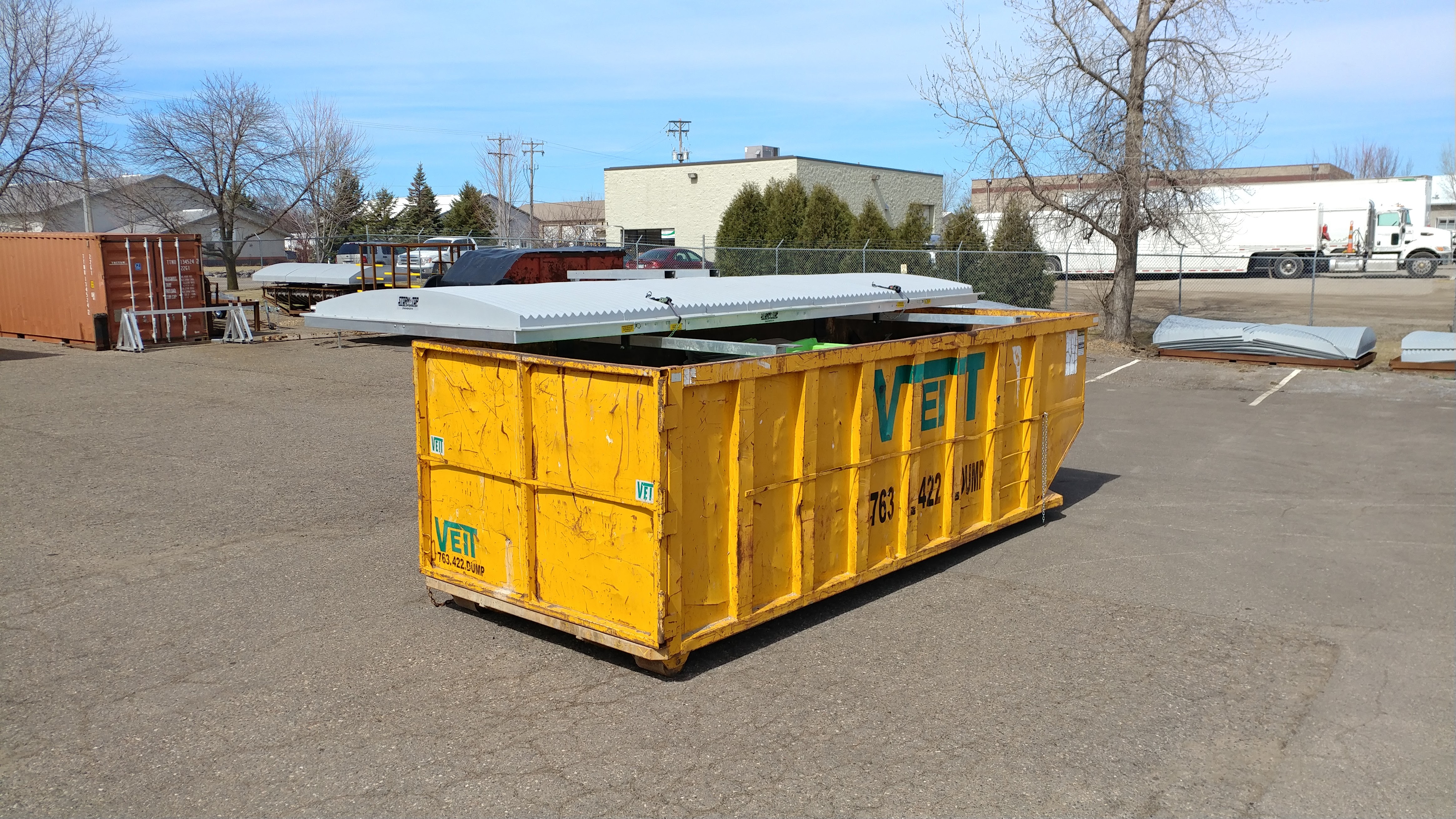 20170331_121132 ROLL OFF CONTAINER COVERS BY TB INDUSTRIES, INC.