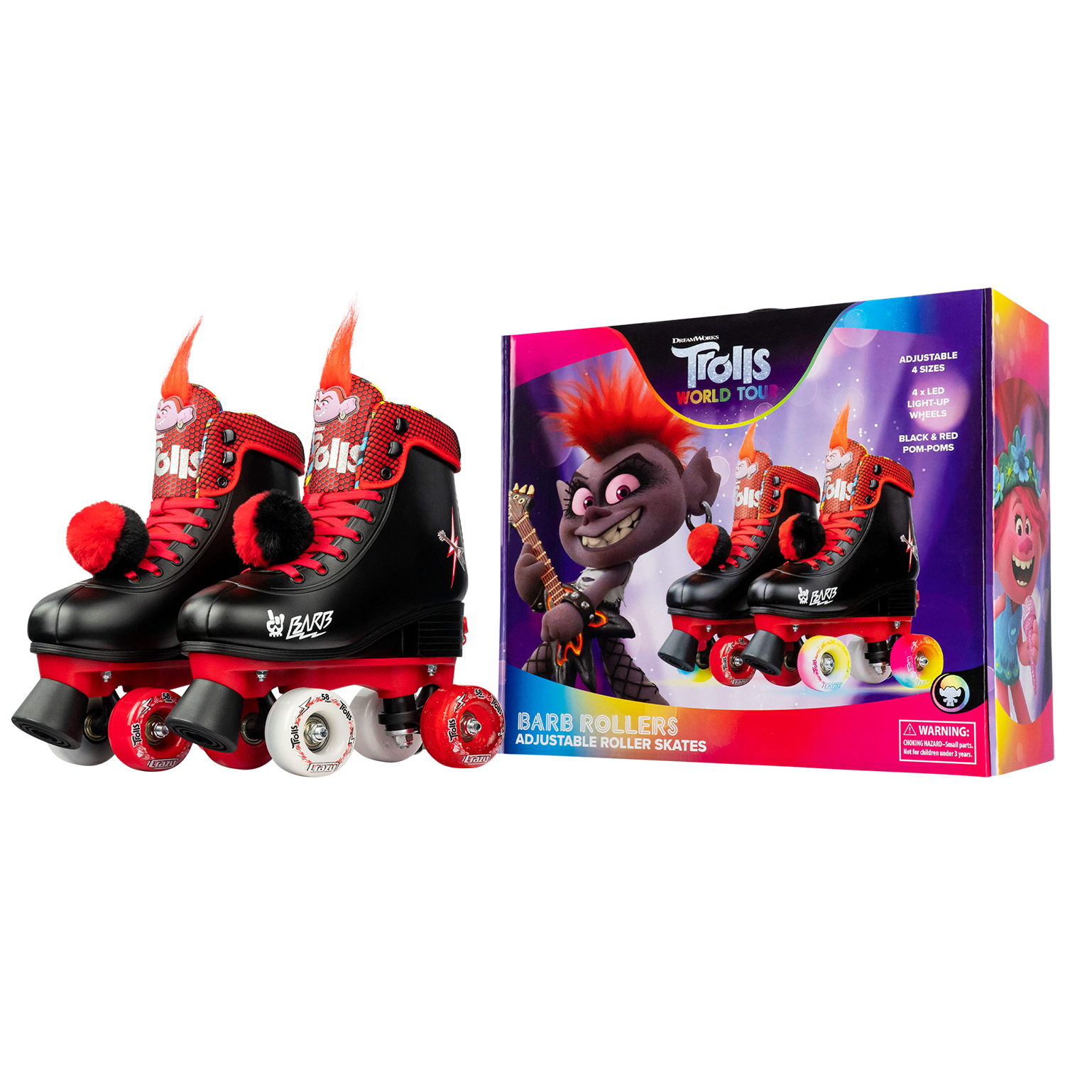 Trolls World Tour Adjustable Roller Skates Rolloways Leisure Centre