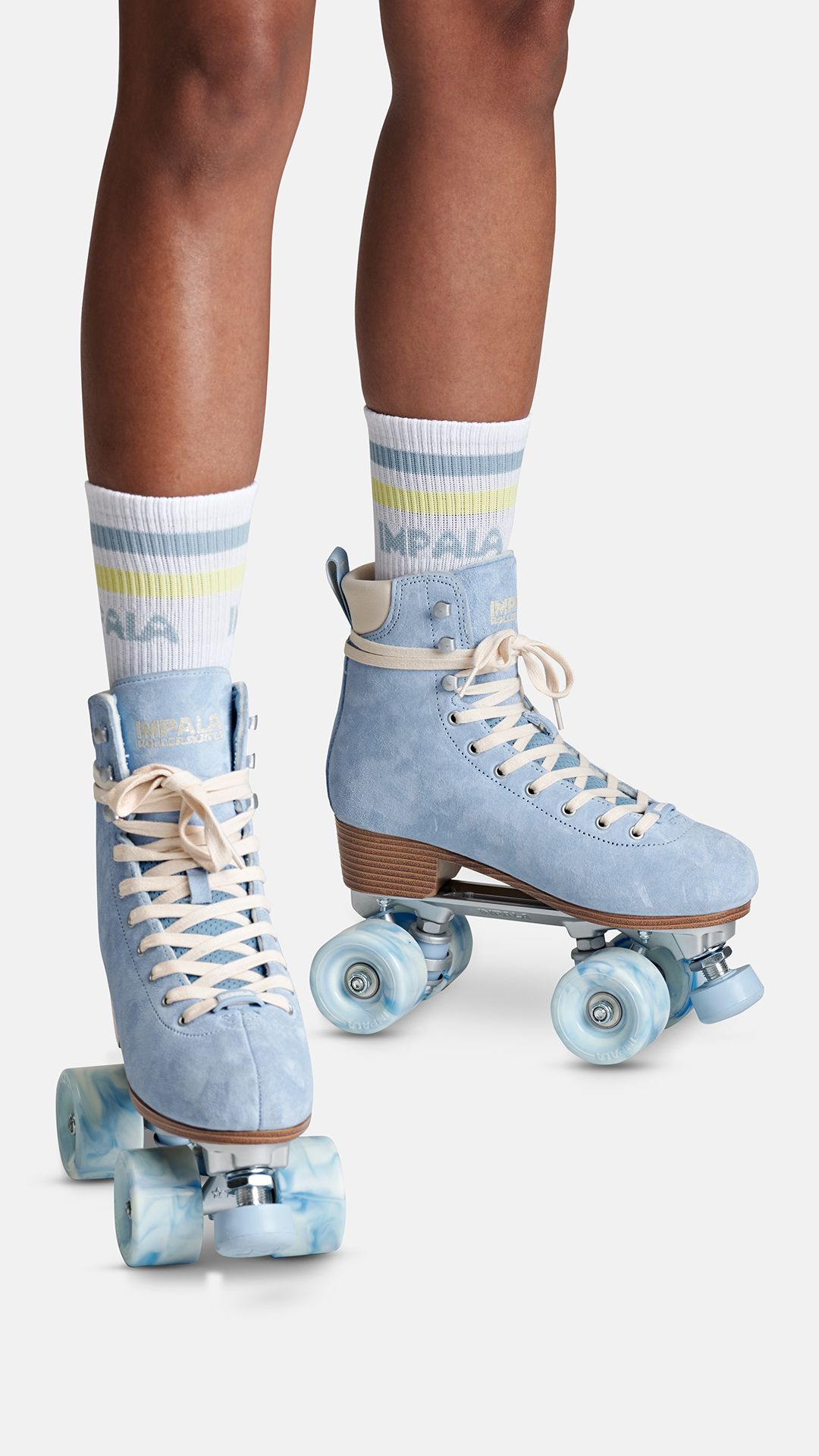 Impala Samira Suede Roller skate Dusty Blue Rolloways Leisure Centre