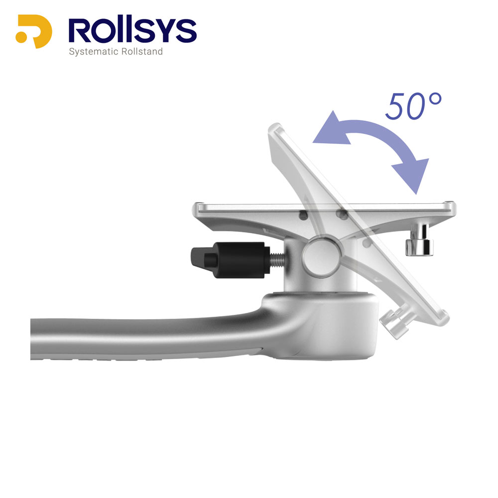 Wall Mount Articulating Arm with Tiltable Instrument Holder, WM002