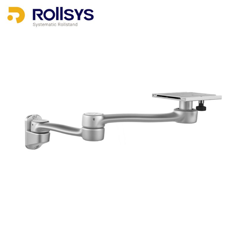 Wall Mount Articulating Arm with Fixed Angle Instrument Holder, WM005