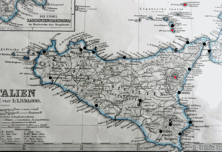 Interactive map of Sicily Italy : Travel guides of Sicily