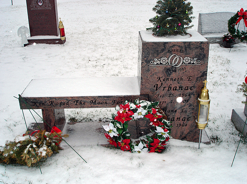 Graveside Bench Memorial Design for Married Couple Rome Monument