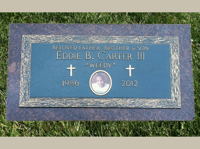 Bronze Flat Marker Headstone Cameo Portrait Rome Monument