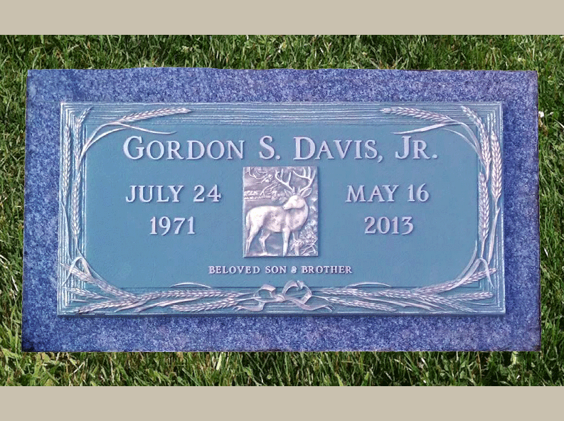 Bronze Grave Marker with Deer Emblem Rome Monument