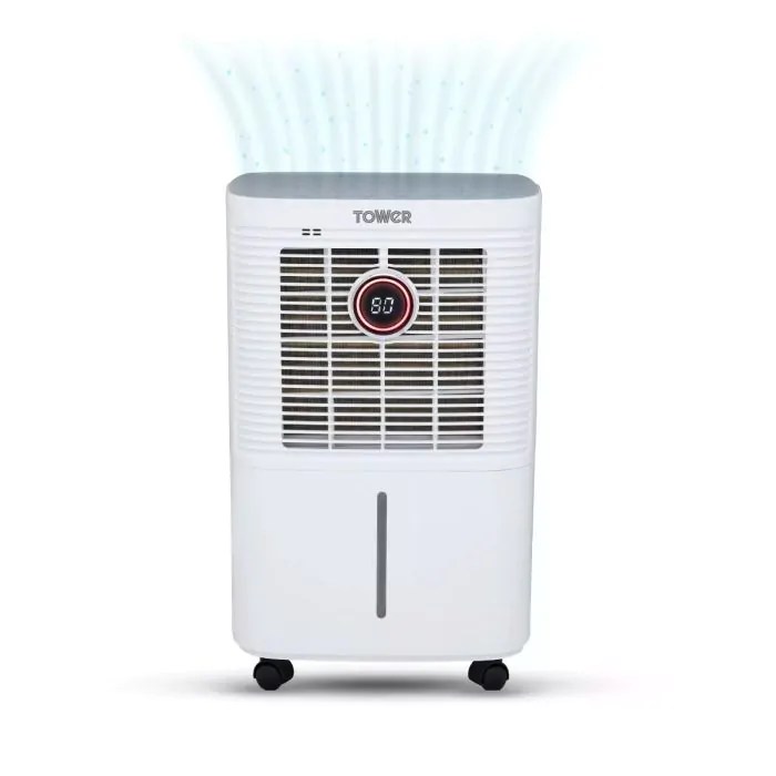 Tower T674003 12 Litre Dehumidifier With 24 Hour Timer White Romerils