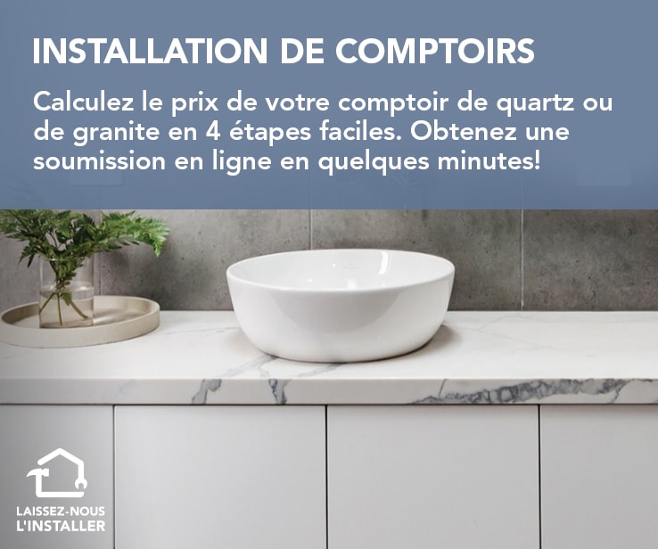 Dessus de vanité pour la salle de bain RONA