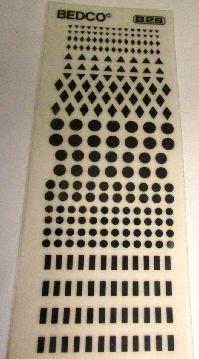 BEDCO Transfer Clock Dial Markers Dots and Dashes Ronell Clock Co.