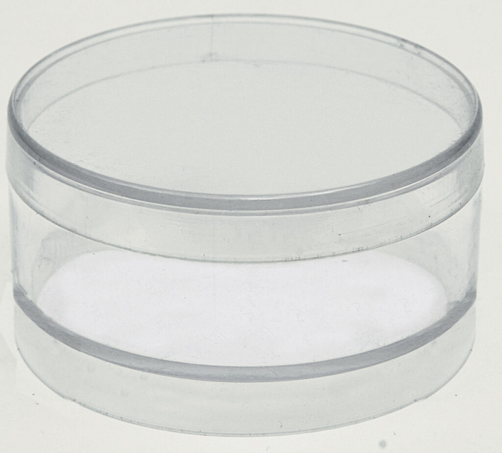 Round Plastic Storage Containers 23/4" Diam. x 1" Deep Ronell
