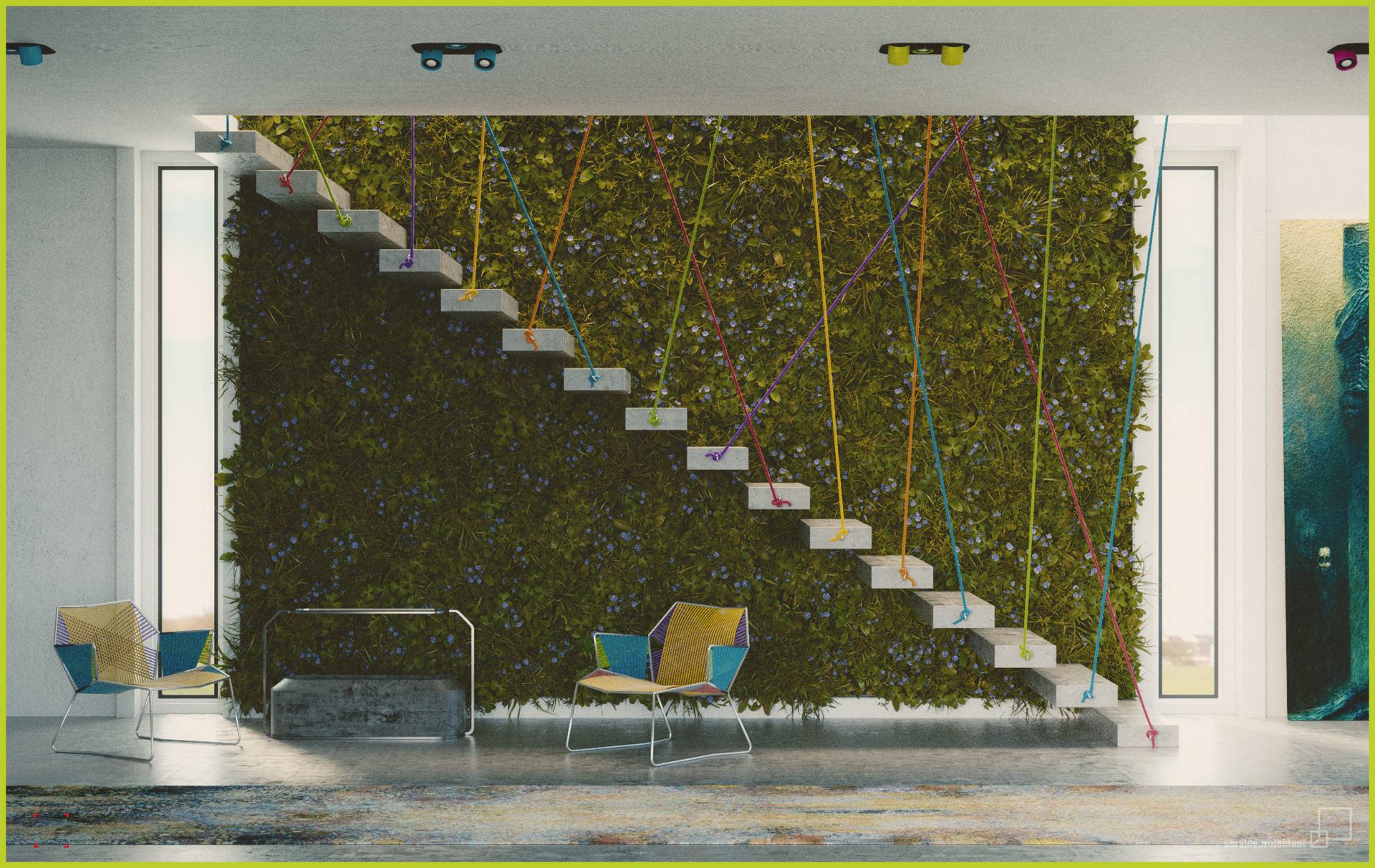 Making Of Vertical Garden 3d Architectural Visualization Rendering Blog
