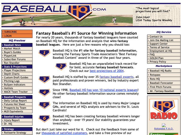 Fantasy baseball forecaster Probable starting pitcher.