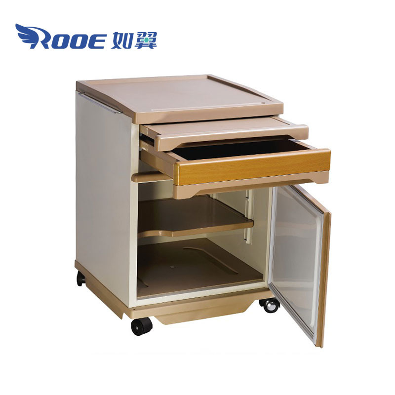 Medical Bedside Tables On Casters Hospital Nightstand
