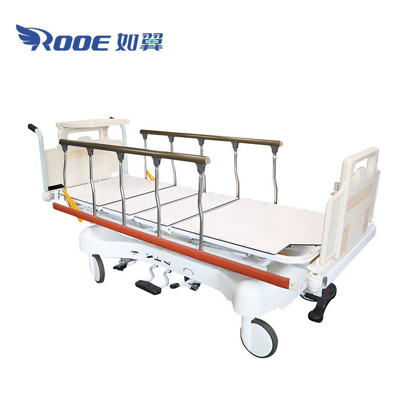 Patient Transfer Stretcher Trolley Hospital Bed Stretcher With Wheels