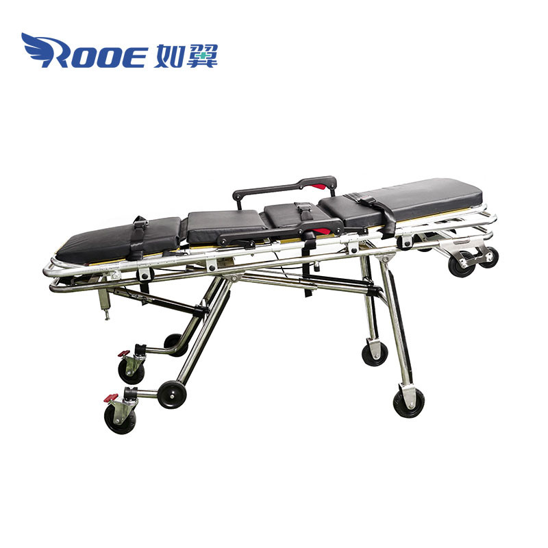 Folding Transport Stretcher Rescue Patient Stretcher Trolley from China