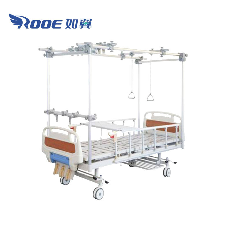 Orthopedic Bed With Fracture Frame Manual Crank Hospital Bed