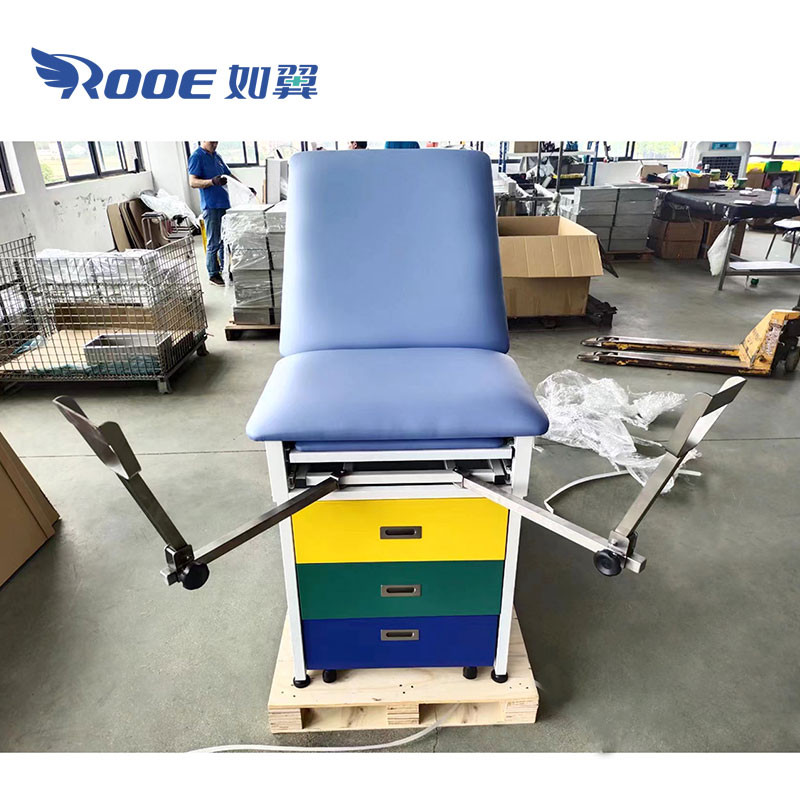 GYN Exam Table Family Practice Exam Table With Stirrups/Storage Drawer