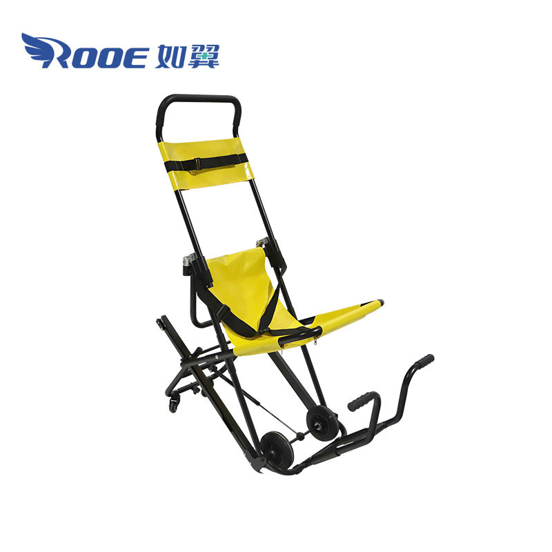 Manual Stair Chair Stretcher With Track For Firefighter Evacuation
