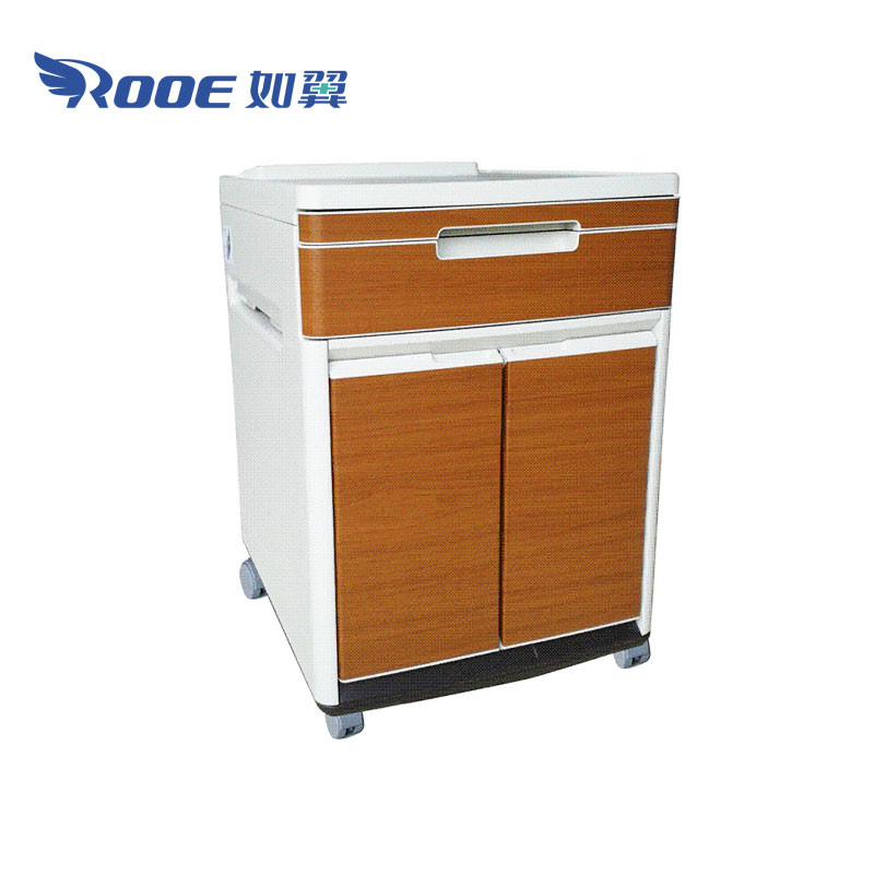 Rolling Bedside Table With Tray hospital Bedside