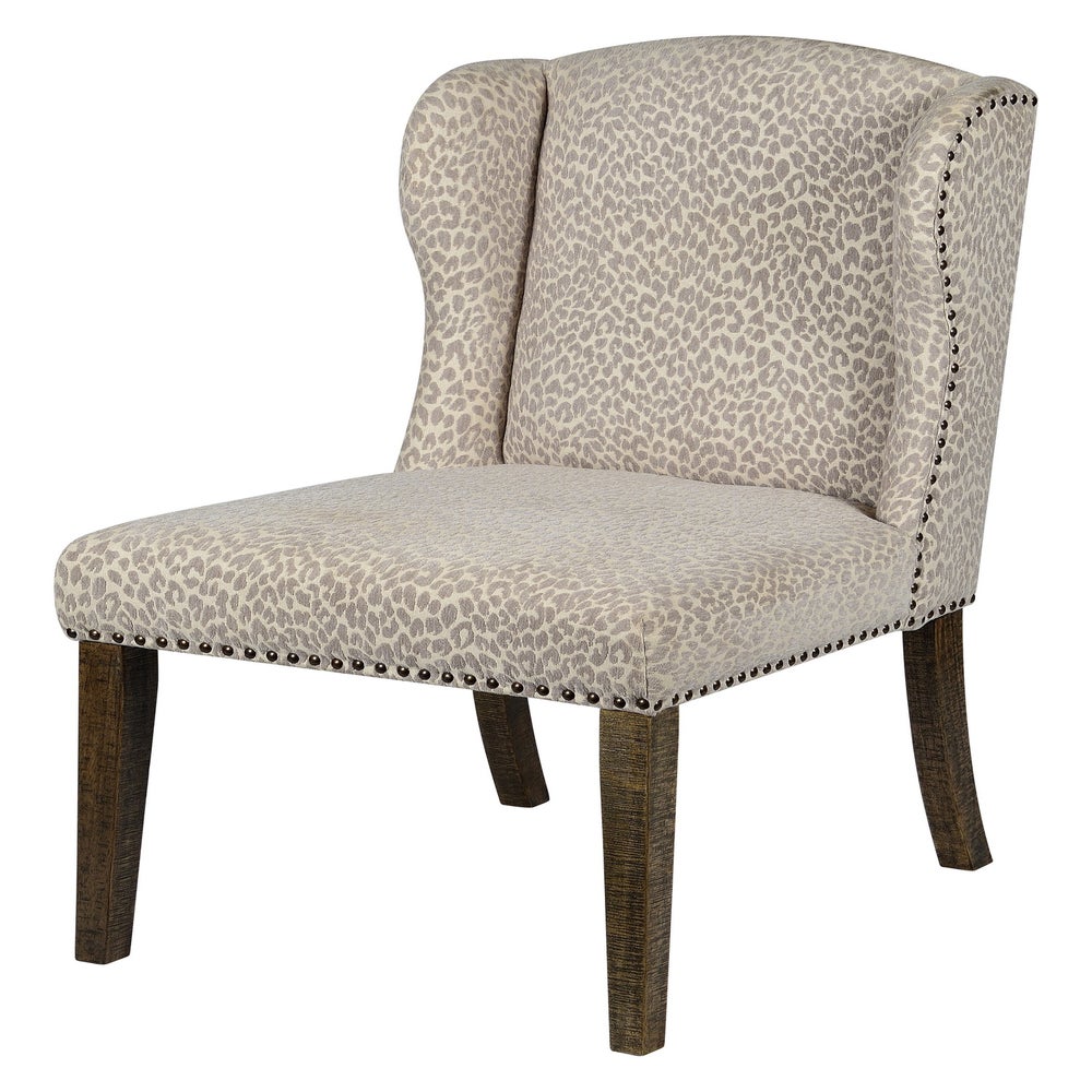 Savannah Dining Chair (Snow Leopard) Room to Room Furniture Tupelo