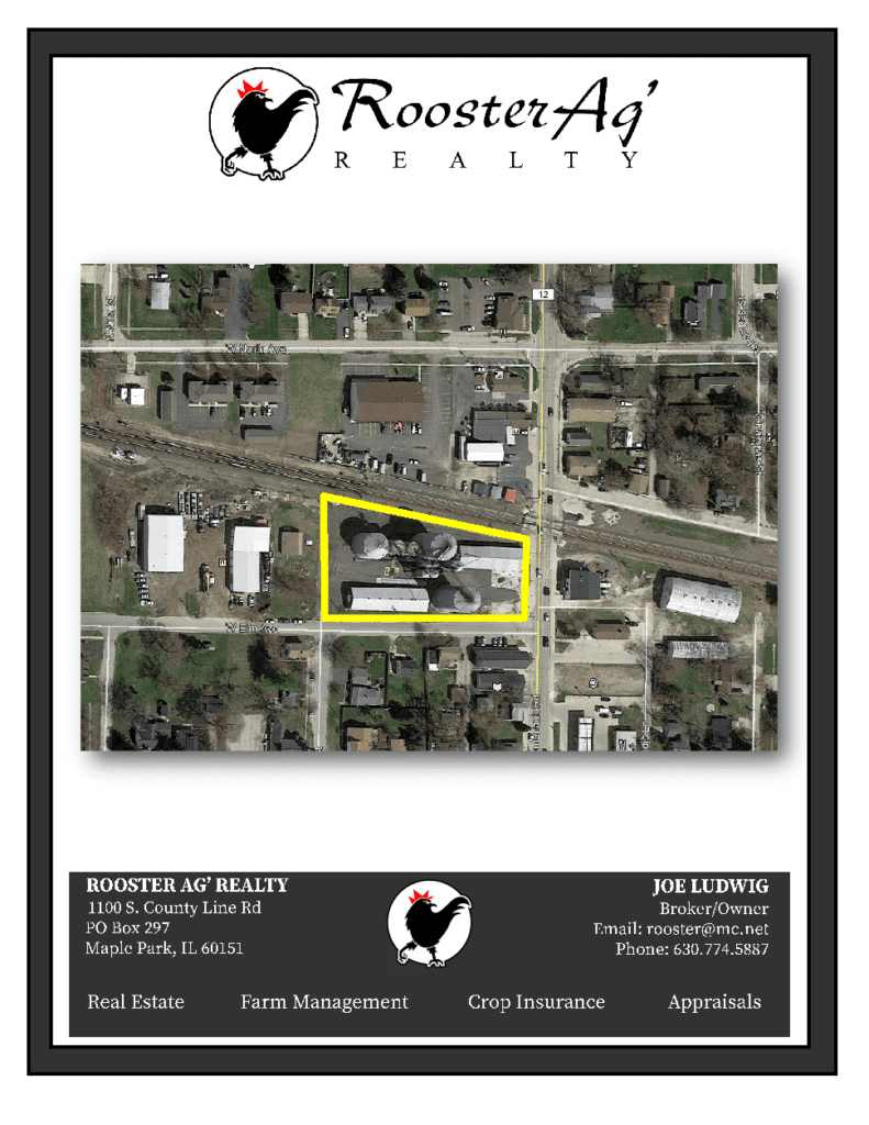 DeKalb County, Cortland Grain Facility Commercial For Sale Rooster