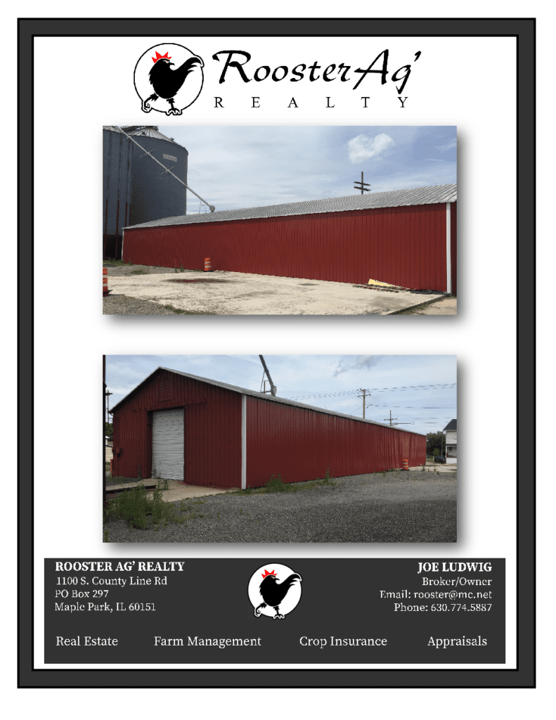 DeKalb County, Cortland Grain Facility Commercial For Sale Rooster