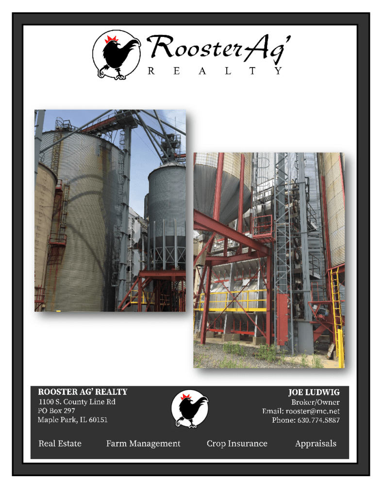 DeKalb County, Cortland Grain Facility Commercial For Sale Rooster