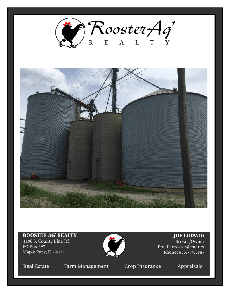 DeKalb County, Cortland Grain Facility Commercial For Sale Rooster