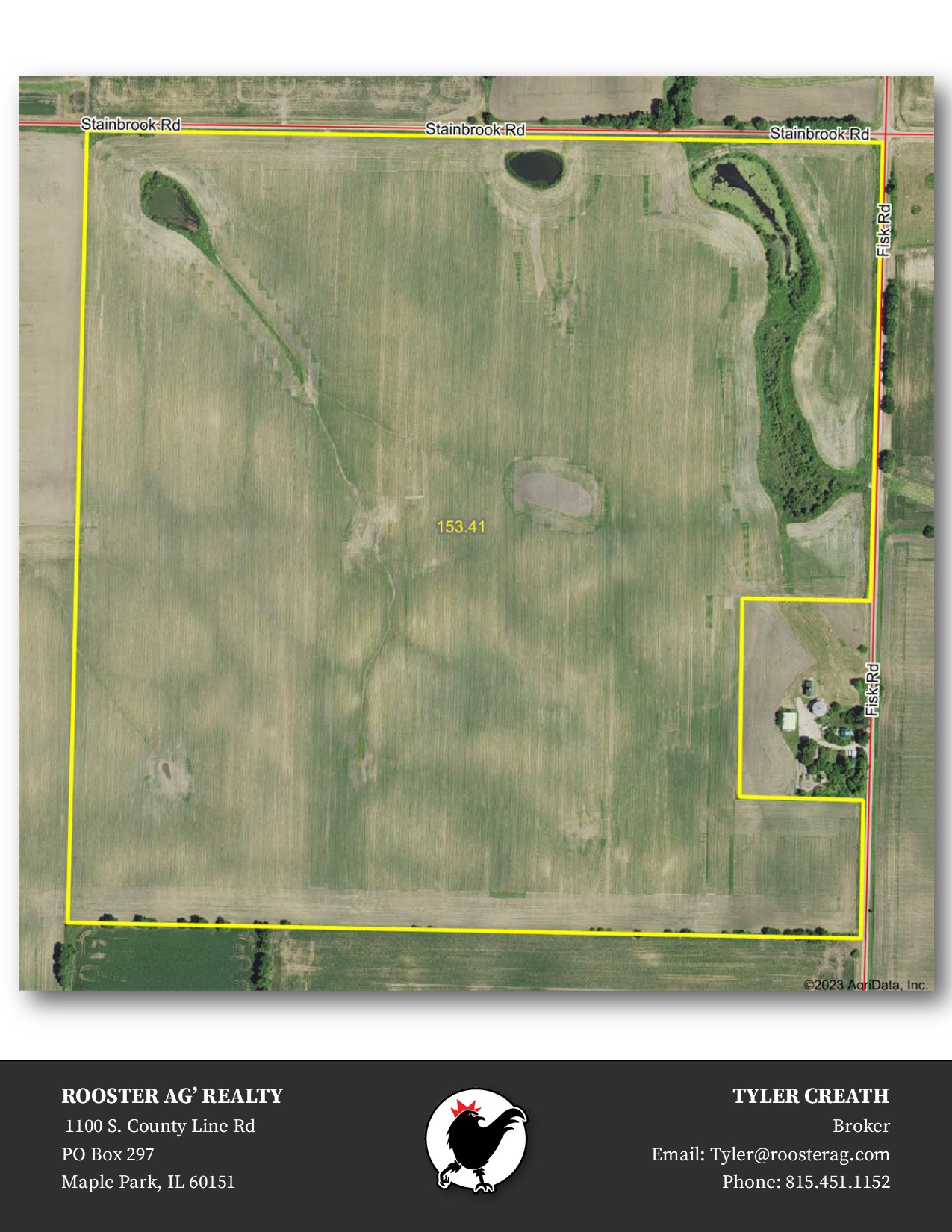 The Compton Farm Lee Co, IL Rooster Ag' Realty