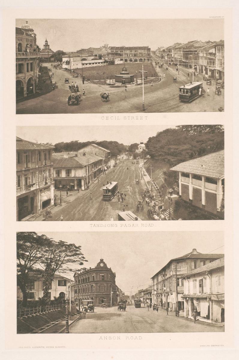 Cecil Street, Tanjong Pagar Road and Anson Road by C.J. Kleingrothe