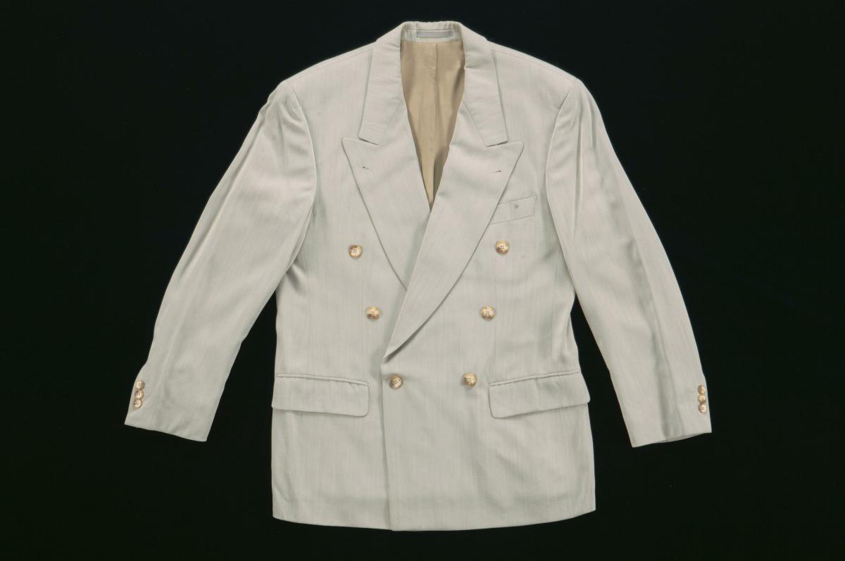 Hugo Boss grey khaki suit jacket