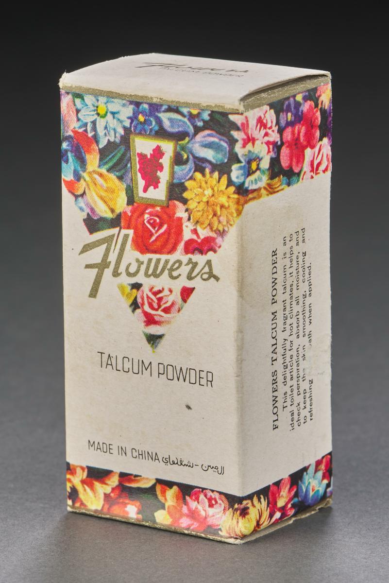 Flowers brand talcum powder