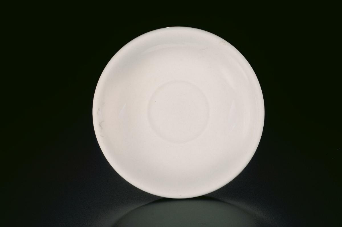 White porcelain saucer