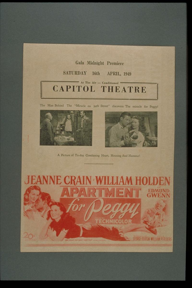 Movie poster for 'Apartment for Peggy'