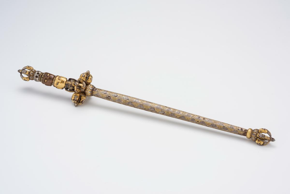 Damascened Khattwanga, sceptre