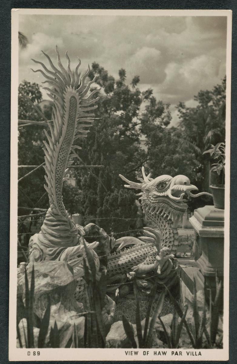Dragon sculpture at Haw Par Villa