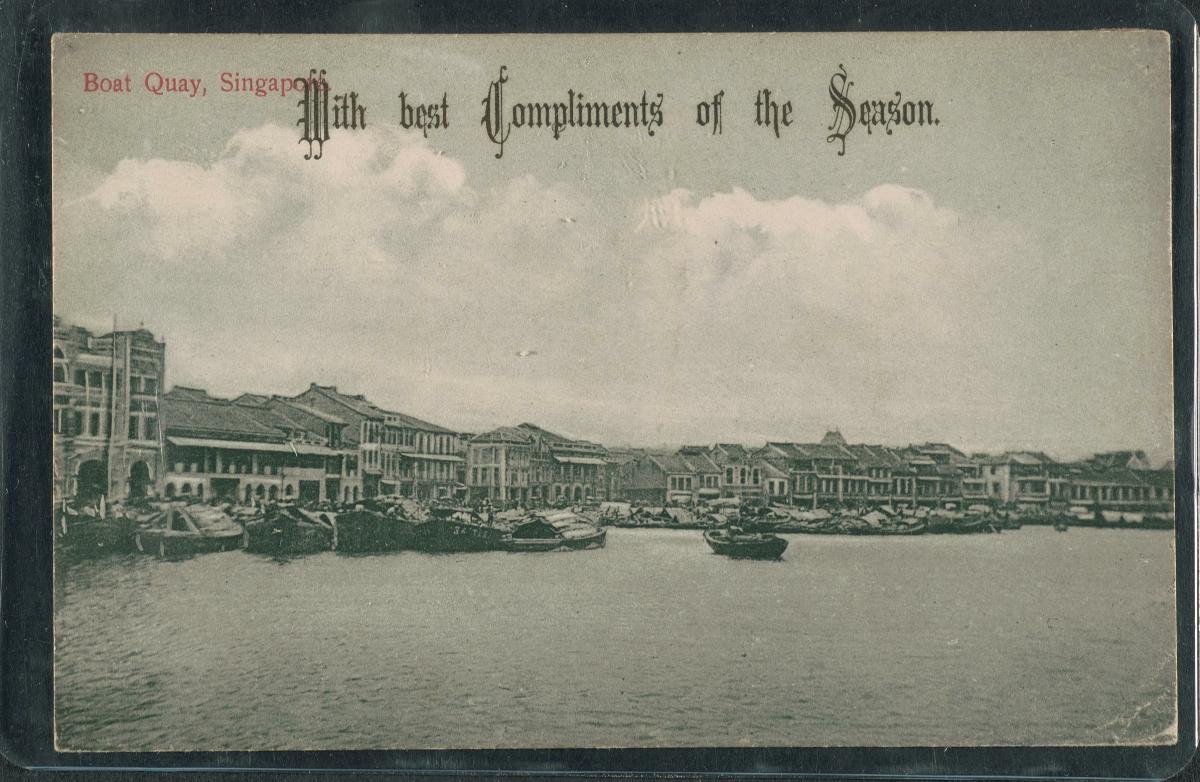 Aerial view of Boat Quay