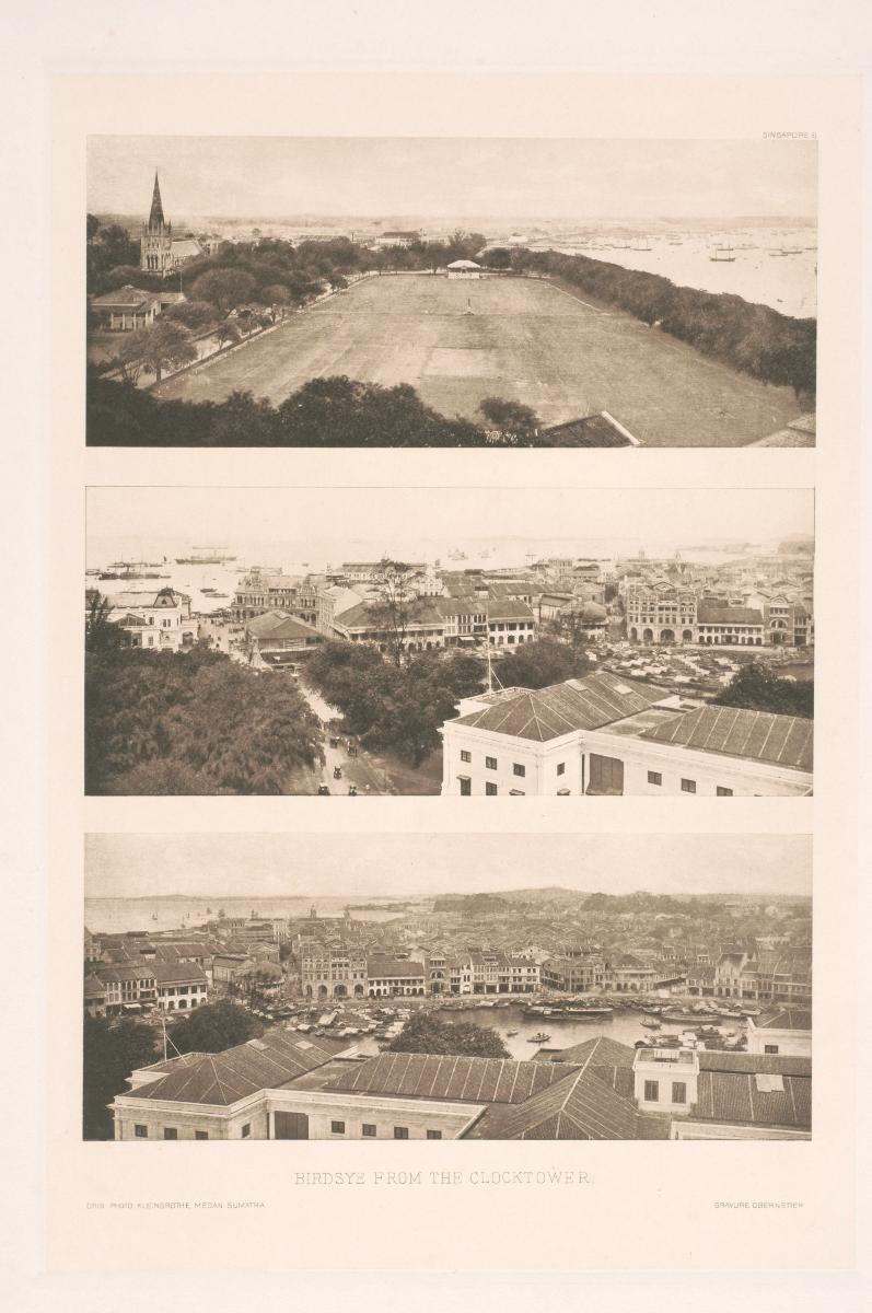 The Padang, Raffles Place and Boat Quay by C.J. Kleingrothe
