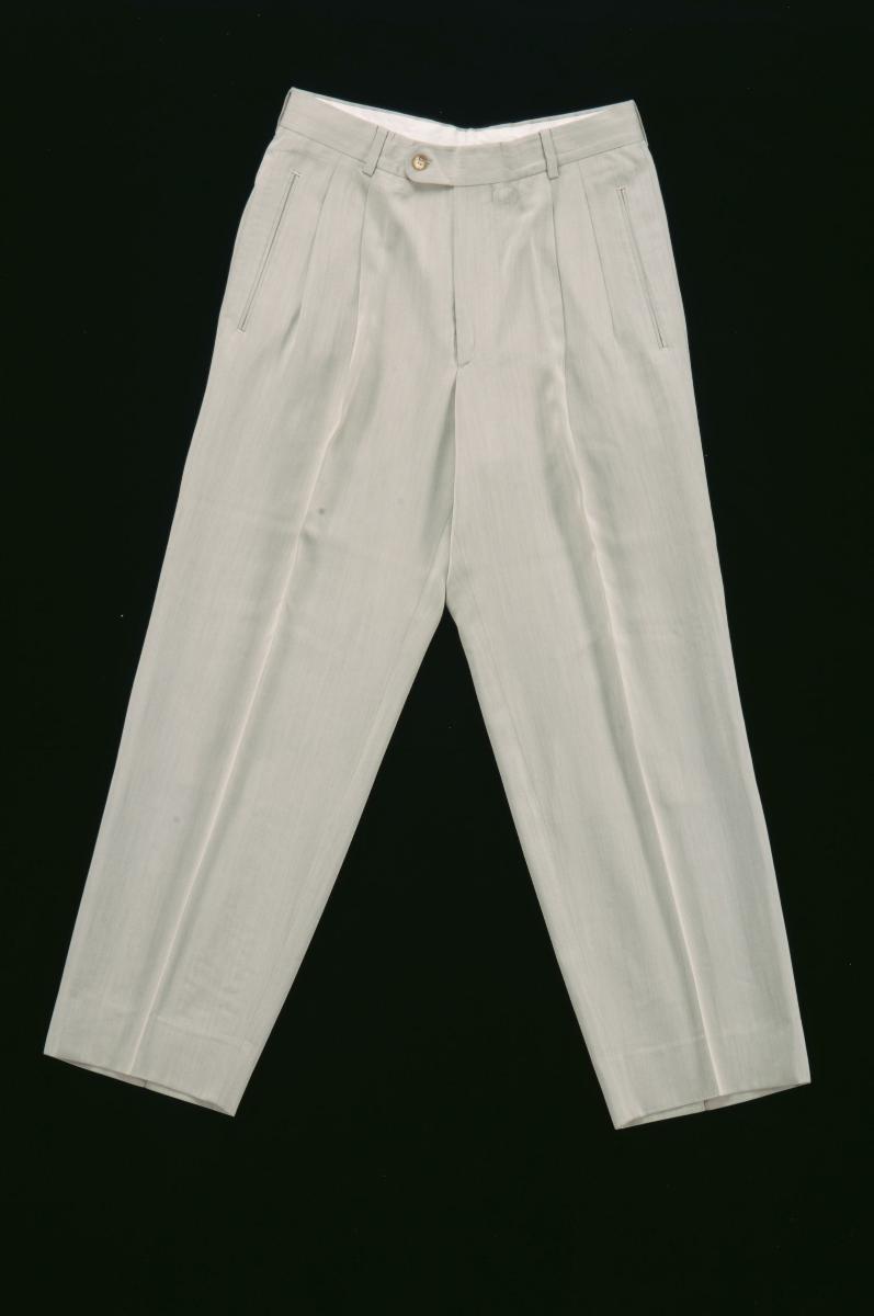 Hugo Boss grey khaki suit pants