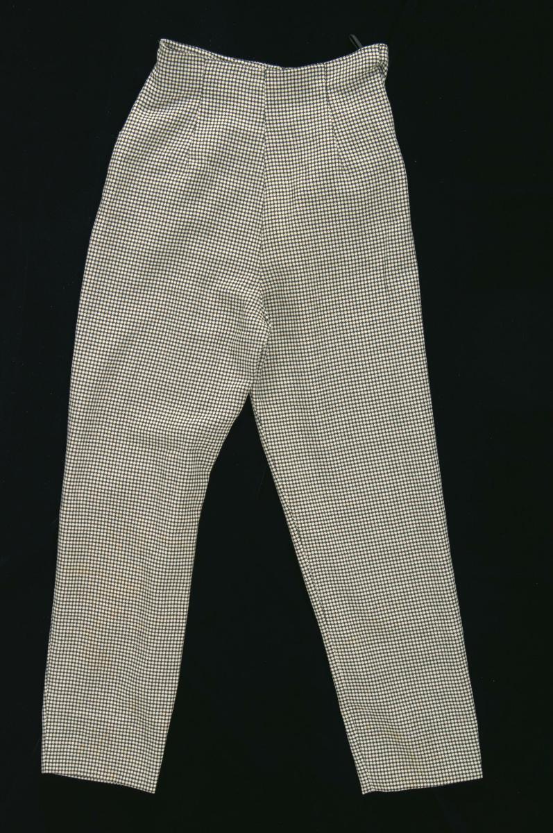 Krizia black and white checkered pants