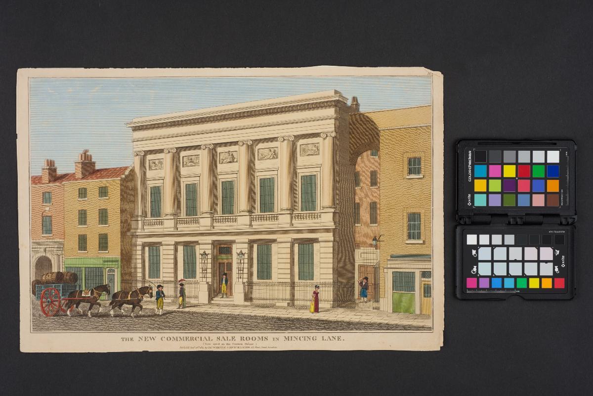 The New Commercial Sale Rooms in Mincing Lane