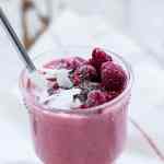 hydrating raspberry coconut mango smoothies