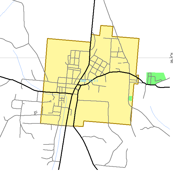 Village of Oak Hill Ohio Map