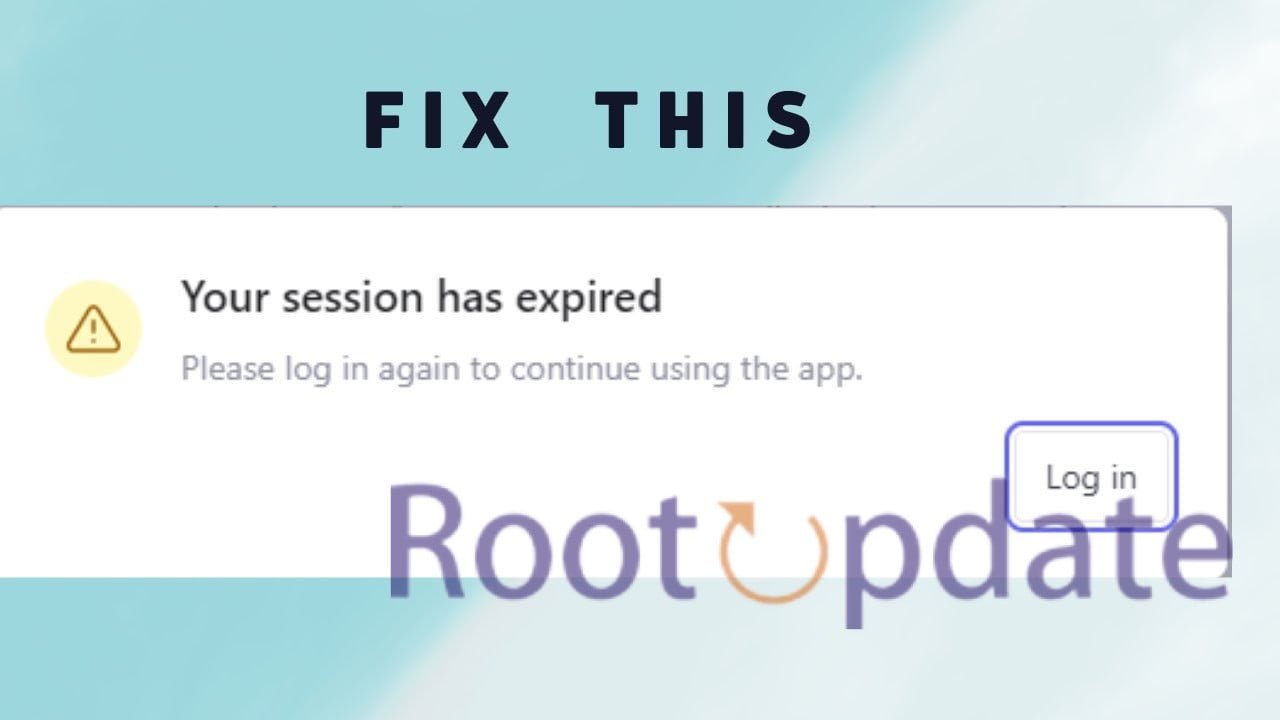 Fix Your Authentication Token has Expired. Please Try Signing in Again