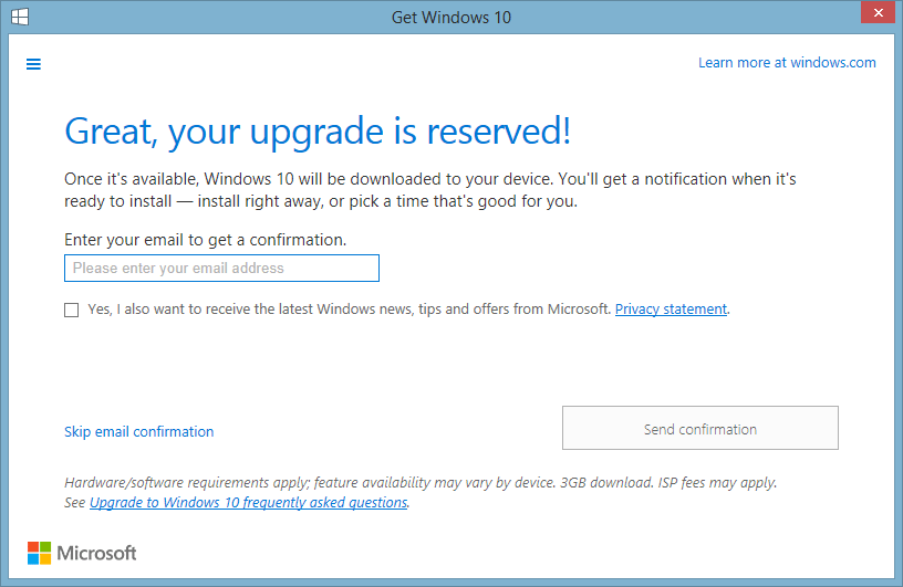 How to reserve your free Windows 10 upgrade