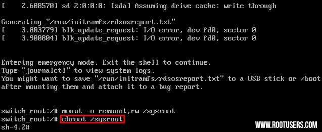 How To Reset Root User Password In CentOS/RHEL 7