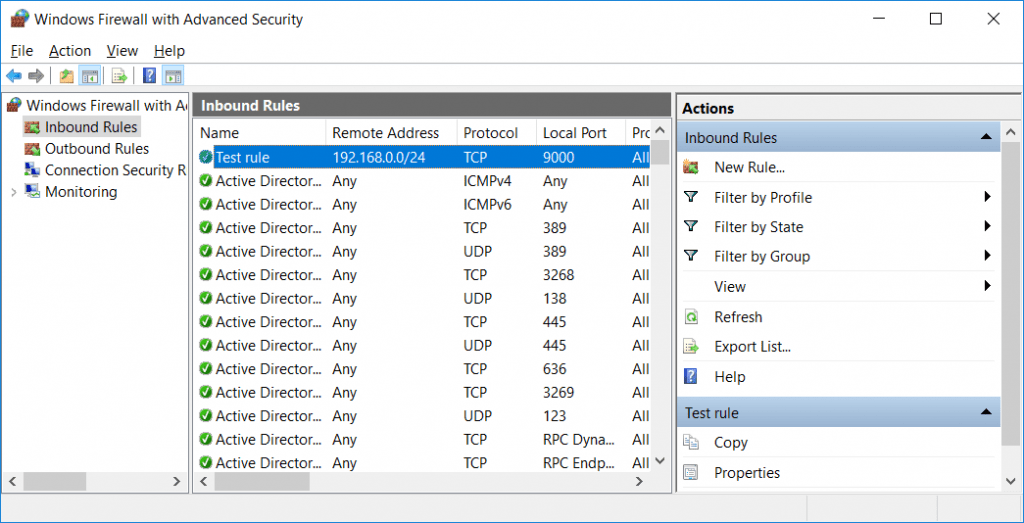 Configure Firewall Rules for Multiple Profiles Using Group Policy